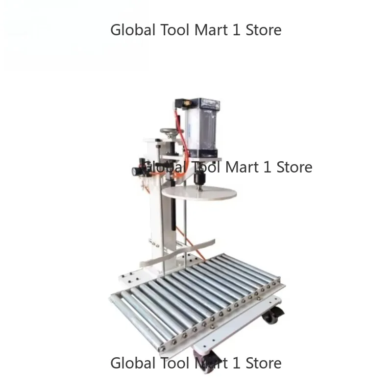 

10-20-25 L Semi-Automatic Pneumatic Barrel Paint Bucket Capping Machine Plastic Pail Lid Closer for Drum