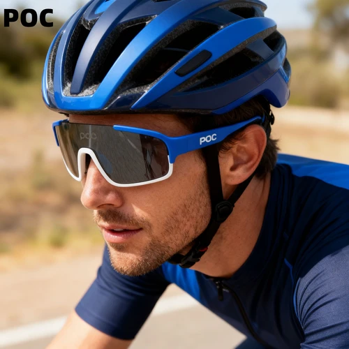 Imagen 2 del producto POC Crave gafas de bicicleta polarizadas hombres mujeres gafas de bicicleta 4 lentes MTB Ciclismo de Carretera gafas protección ojos