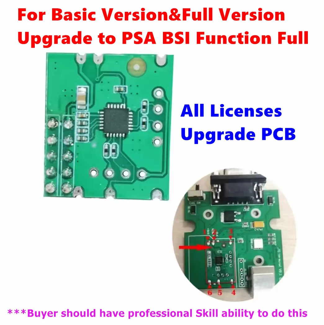 IO PROG ECU Programmer Computer Board Clone Terminal IO-PROG BD9 PinOut HW 09.1 Flash&EEPROM K-line And CAN Full Version PSA BSI