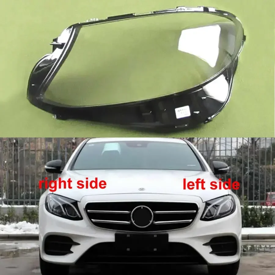 For Mercedes Benz W213 E200L E300L E320L 2016-2019 Front Headlight Cover Shade Lampshade Lens Headlamp Shell Plexiglass