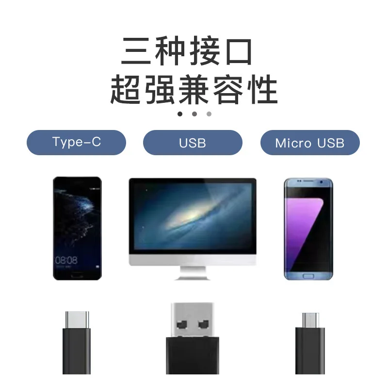 IP67 Endoscope Inspection Camera 3 in 1 Micro USB/Type-C Mini Inspection Camera for Android Waterproof Pipeline Borescope