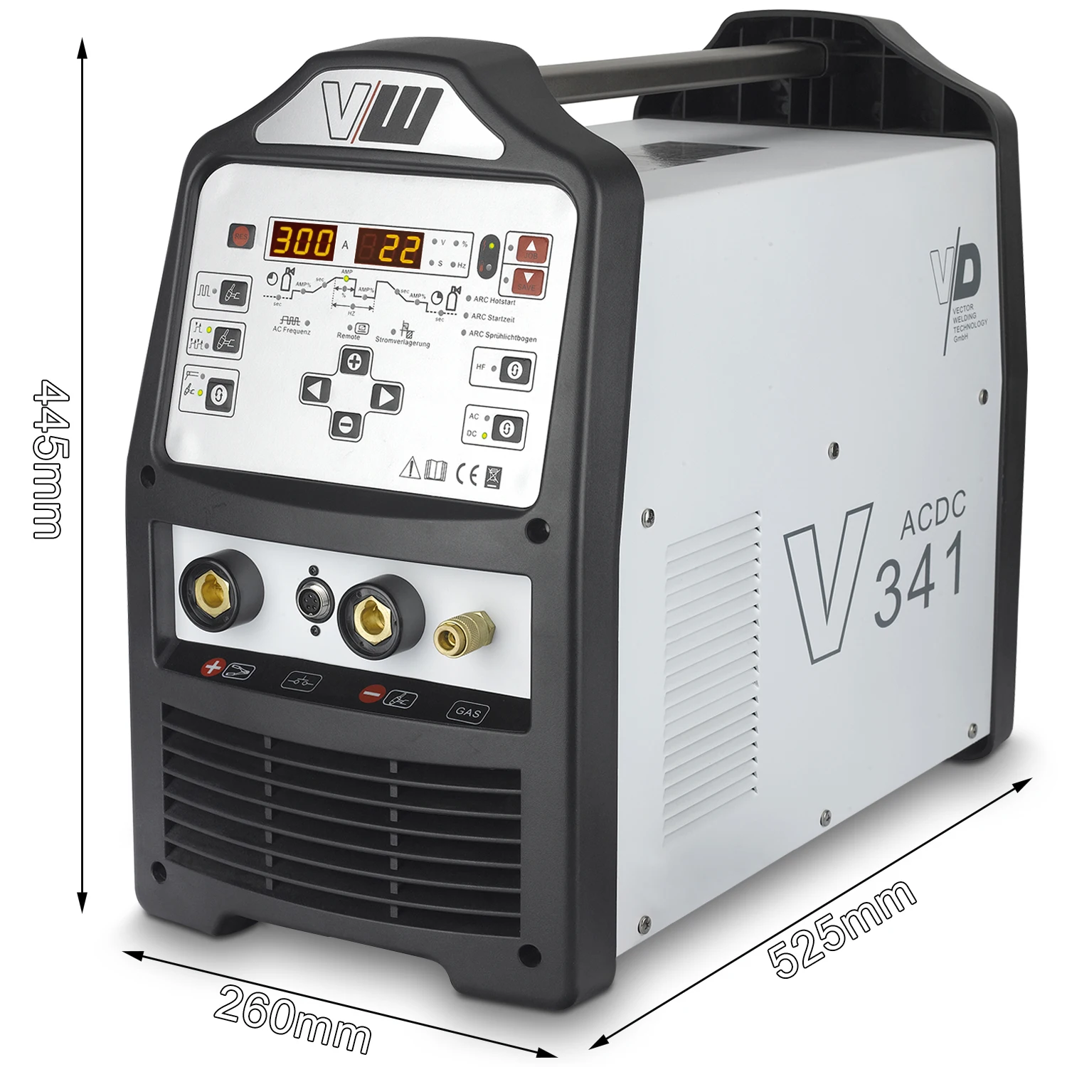 Stahlwerk 300A Professional Industrial TIG/MMA Welder AC DC 400V 3-Phase Aluminum Pulse Fan Cooled 60% Duty Cycle 1 Year