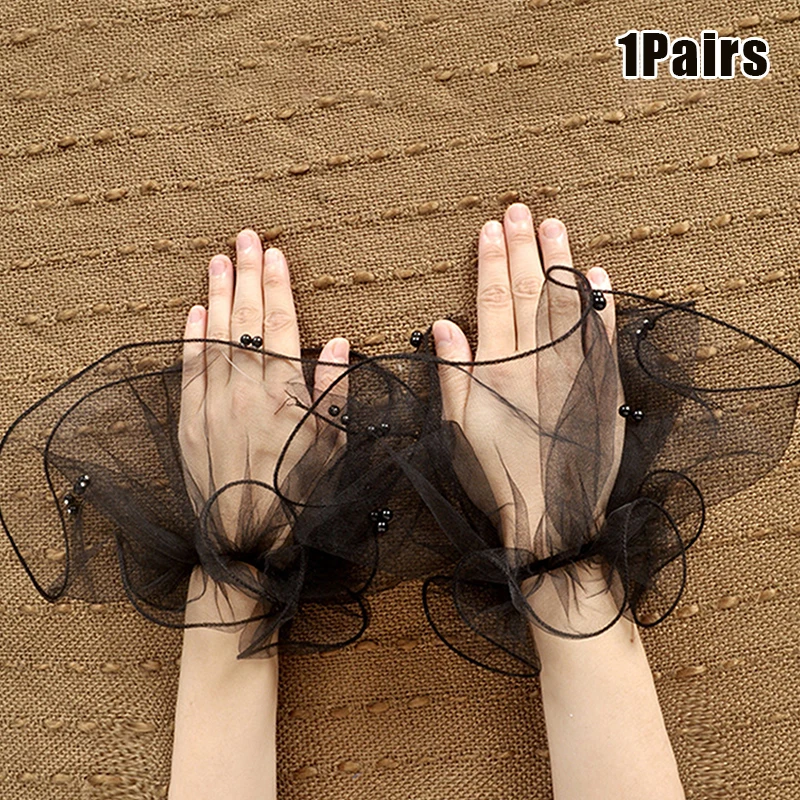 Photo Background For Nail Photography Elastic Spot Glove Nail Tips Display Thin Sleeve Tulle Items Manicure Decoration Material