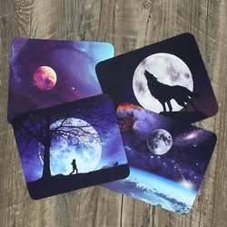 4Pcs/Lot Cartoon Interstellar Planet Wolf Glasses Cloth 17*14CM Eyeglasses Microfiber Clean Cloth for Lens Phone Screen Clean