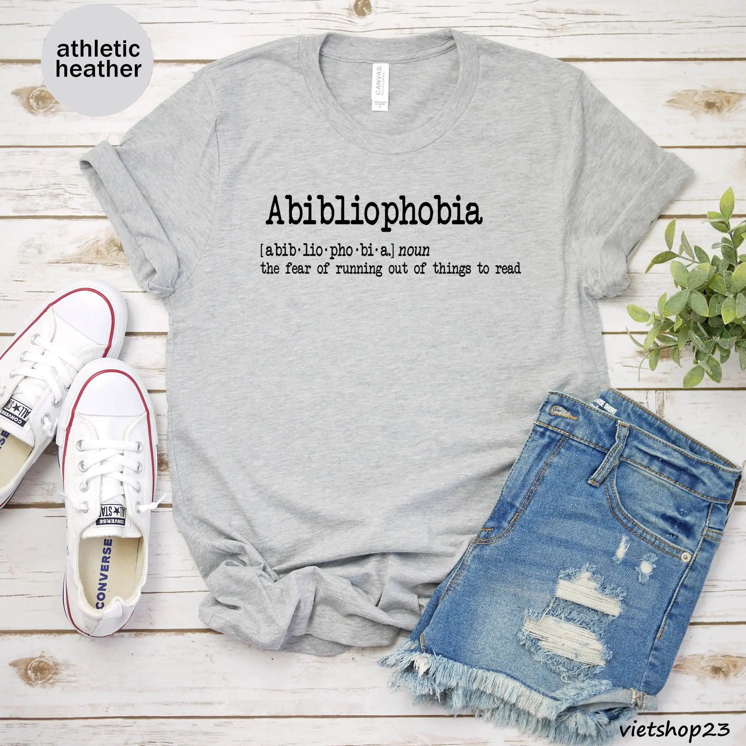 Abibliophobia T Shirt Reading For Student Bookworm Book Lover Librarian Teacher