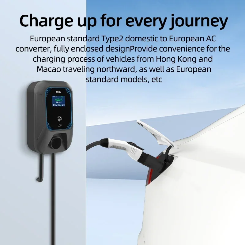 16A 3.5KW 32A 7KW EV مهايئ شاحن GBT/20234 إلى SAE J1772 Type1/ Type2/Tesla NACS موصل السيارة الكهربائية للشحن