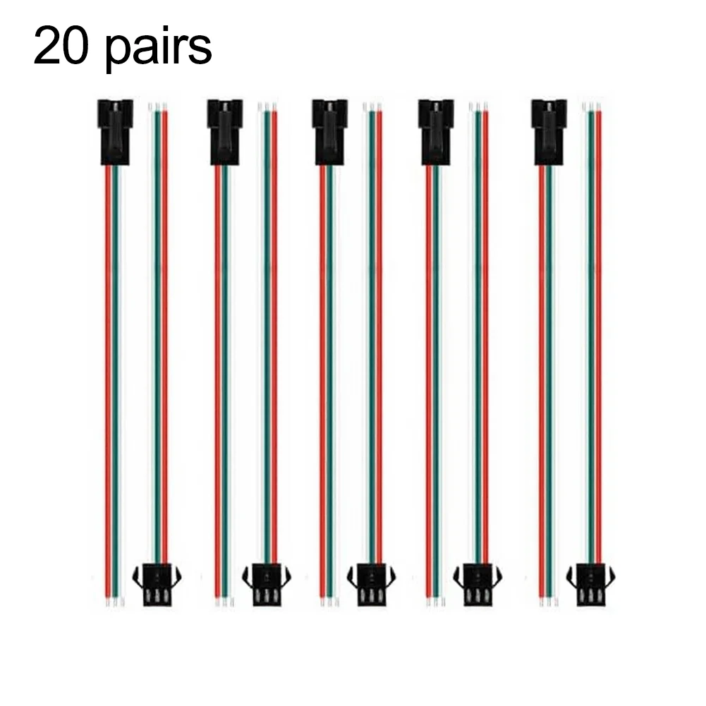 Long Lasting Connector Performance 3-pin SM2.54 Connector LED Strip Wire Versatile Compatibility Wire Connectors Connectors Led