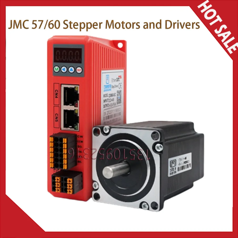 

Cnc Jmc 57/60 Two Phase Stepper Motor And Driver Kit Ethercat Bus Communication Controller 2dm560-ec