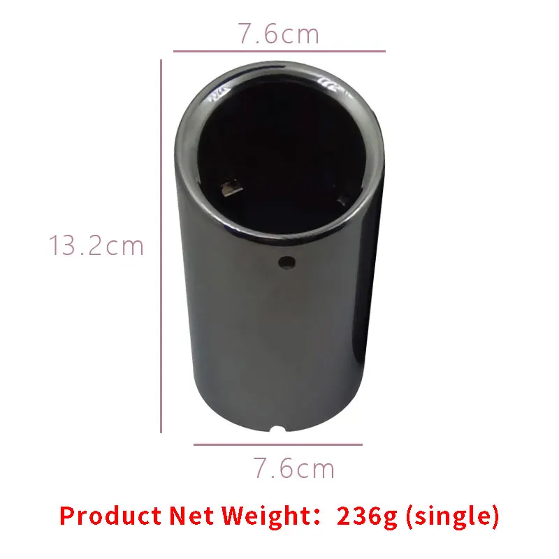 1Pc Exhaust Tail Silencer Suitable For Audi A1/A3/A4l/Q5 Stainless Steel Exhaust Pipe Rear Muffler Auto Tail Parts For Audi