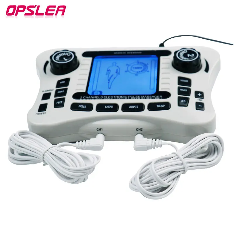 

20 Intensity Ems Electronic Muscle Stimulator Pulse Massager Tens Machine Massage Acupuncture Slimming Pain Relief Physiotherapy