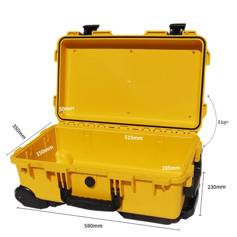 Rigid Plastic Hardware Tools Storage Tool Case Waterproof Draw-bar Box Photographic Medical Equipment Safety Protection Tool Box