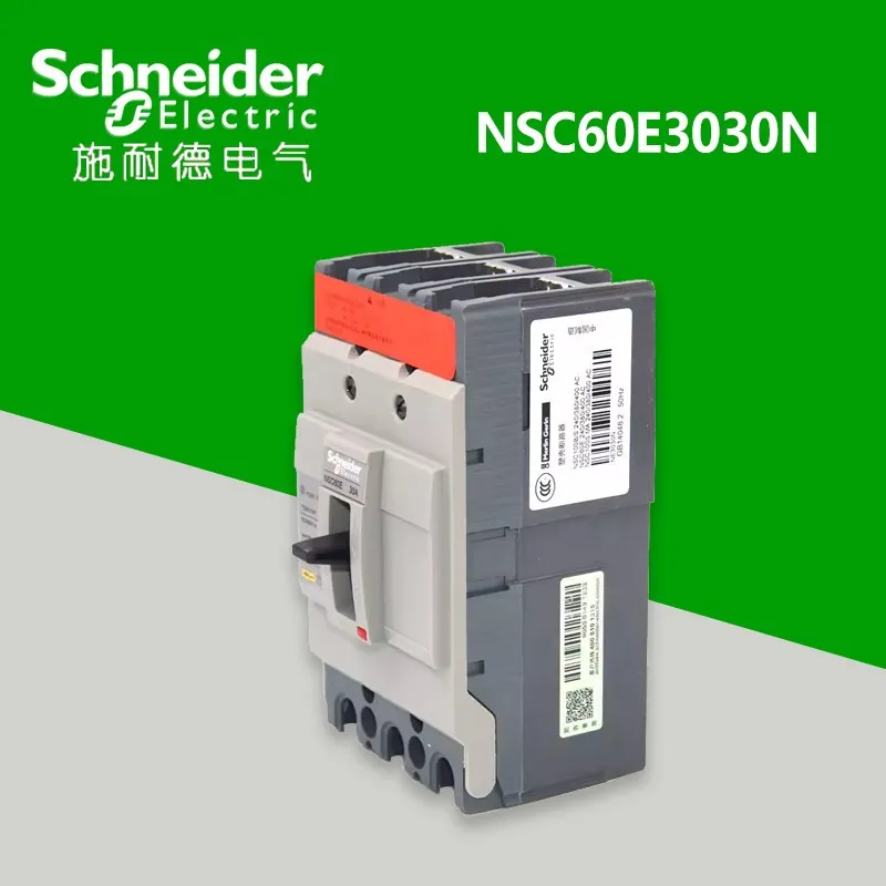 

Schneider Electric NSC Plastic-case distribution protection circuit breaker NSC60E3030N Model: NSC60E 7.5kA 30A 3P3T