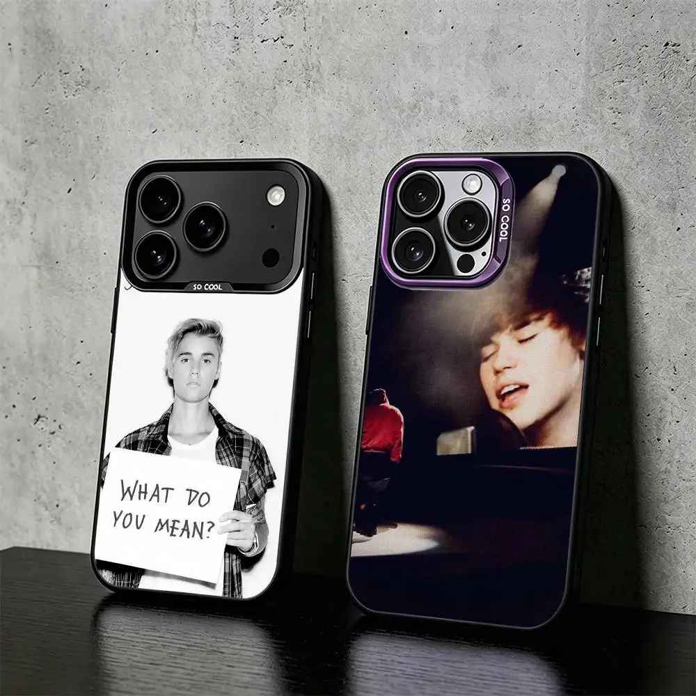

Justin Bieber Phone Case For iPhone 17,16,15,14,13,12,11 Plus,Pro Max,XS,Colored silver phone case