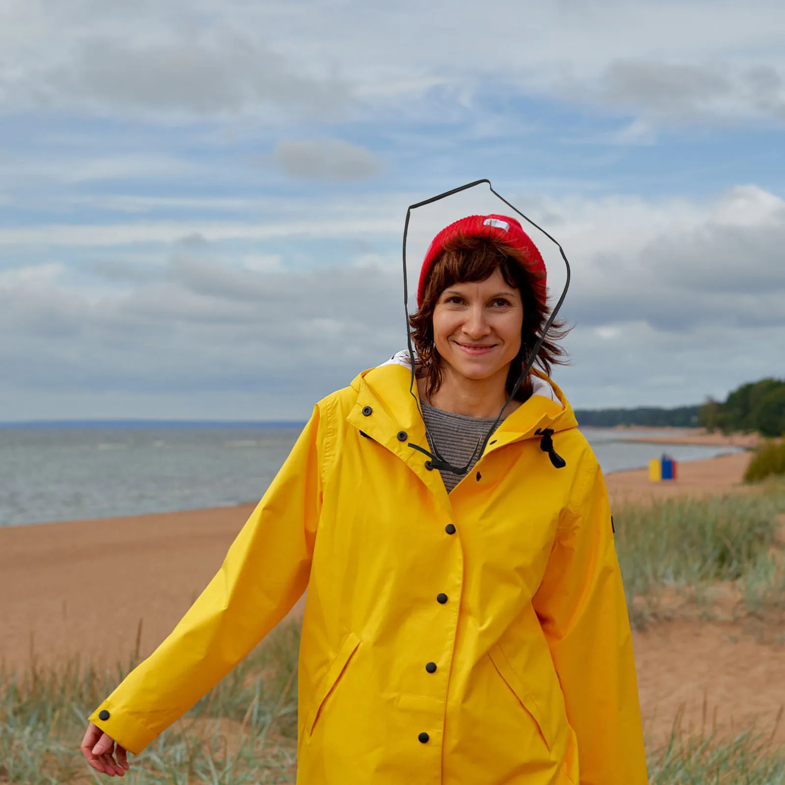 

5Pcs Transparent Rain Hat Waterproof Lightweight Bonnet for Women Portable Rain Protection for Outdoor Sports Hiking Cycling