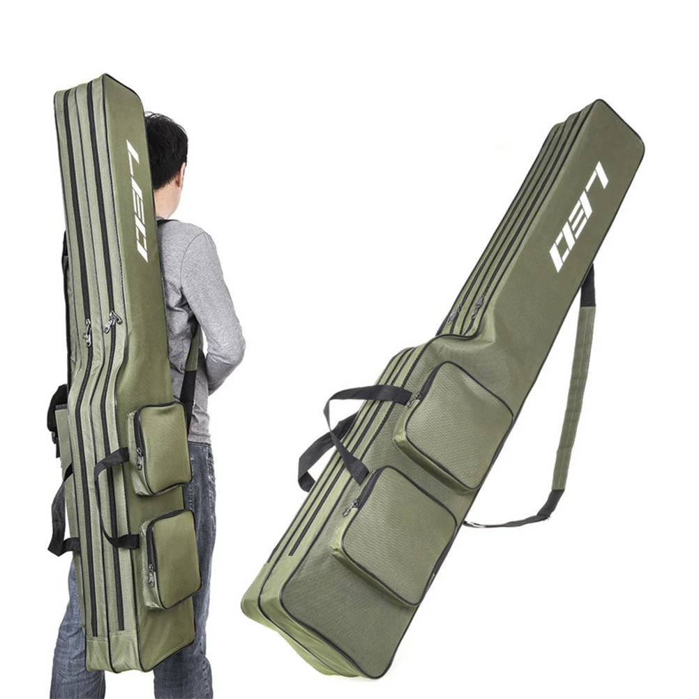 

1.3 Meters Fishing Rod Carrier Fishing Pole Travel Case Multifunctional Pouch Large Capacity Double Layer Storage Bag Lightweigh