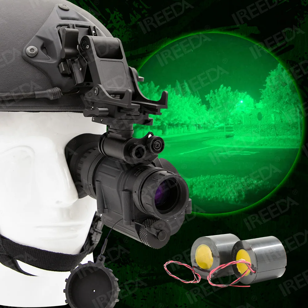 

IREEDA Night Vision Goggles PVS14 Night Vision With Waterproof Advanced FOM 1200+ Gen2+ White Phosphors Tubes