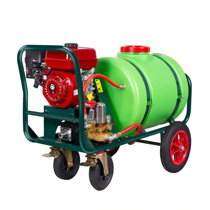 Hand push diesel agricultural sprayer, orchard garden disinfection atomizer