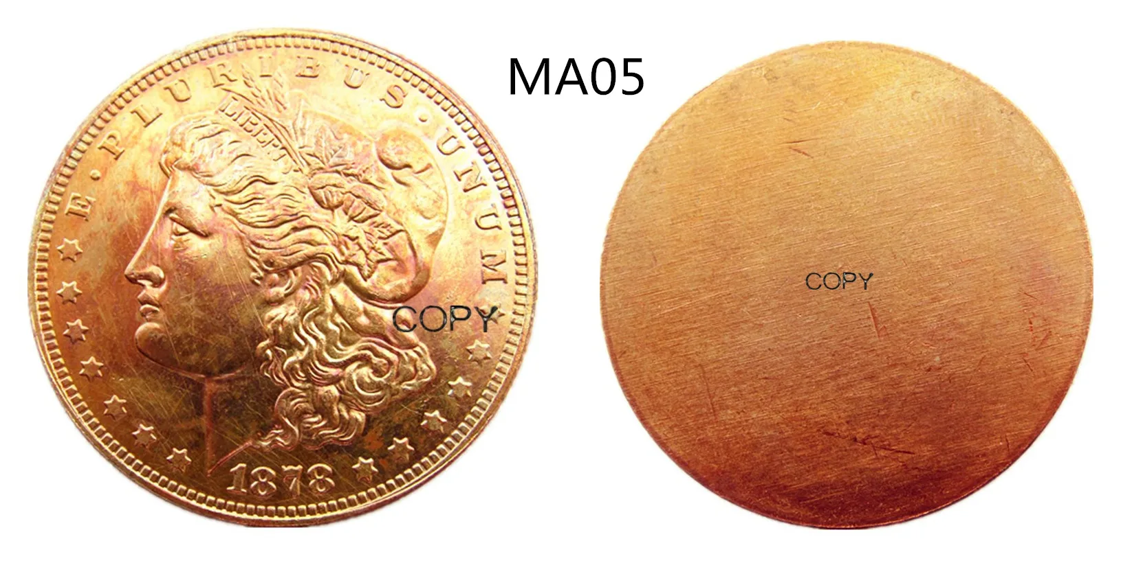 MA05 USA 1878 Morgan Dollar Magic Tricks Close Up Magia Mentalism Gimmick Props Appearing/Disappearin 100% Copper Coin