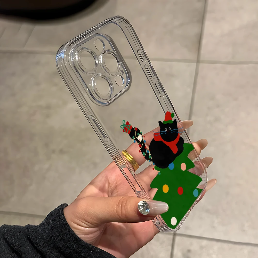 Christmas tree top Silicone Phone Case for iPhone 17 16 15 14 13 12 11 Pro Xs Max Air Mini 7 8 6 6s Plus SE 2020 2022 Cover