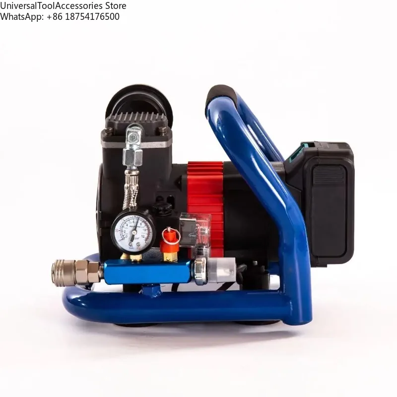 Rechargeable Air Compressor, Car/Bicycle Tire Inflator, Cordless Electric Pump, Included Battery and Charger