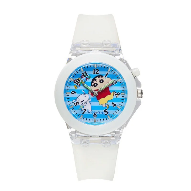 New Crayon Xiaoxin Children's Watch Cartoon Primary and Secondary School Student WatchledLuminous Glow Colorful Watch Hot