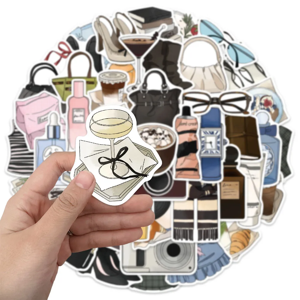 50PCS Simple Style Fashion Cartoon Fun Graffiti Stickers DIY Phone Cases Postcards Luggage Notebook Speakers Waterproof Stickers