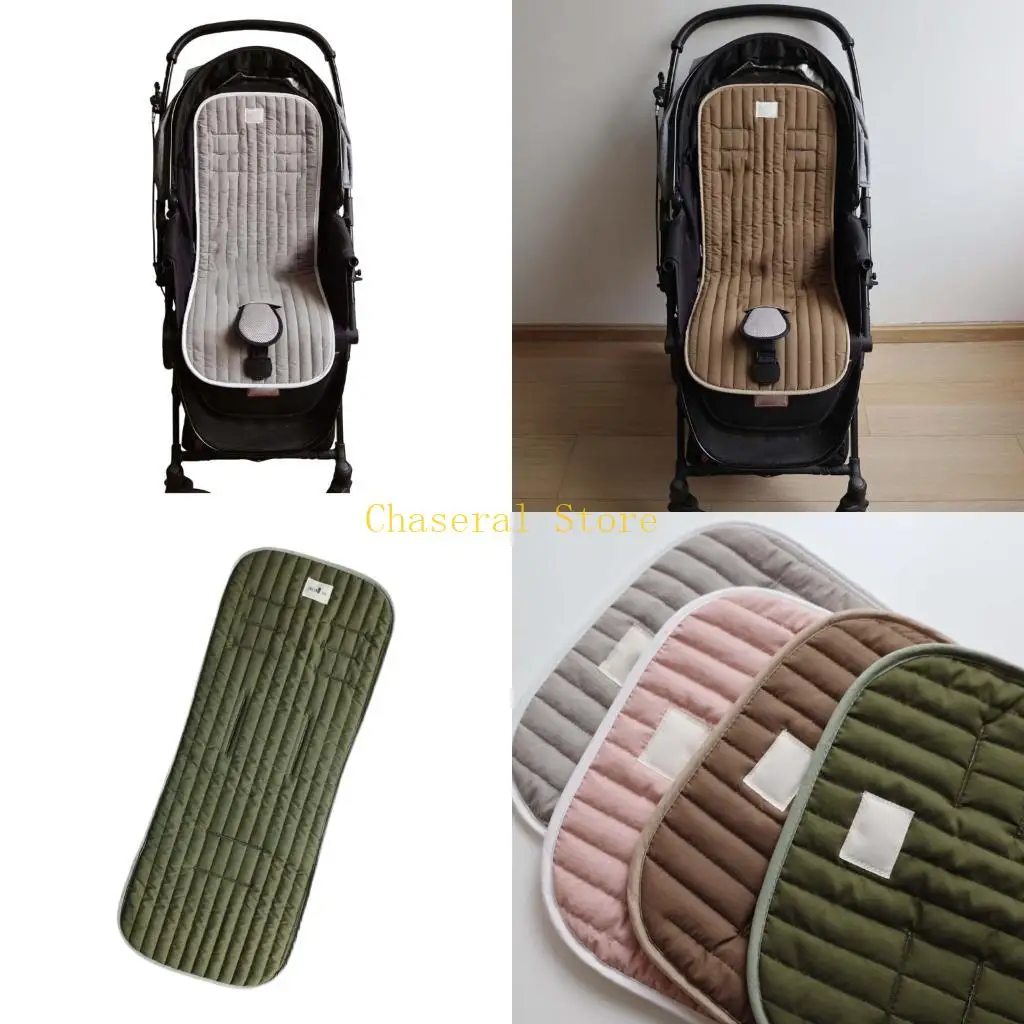

E7CE Organic Cotton Pram Insert Pram Pad for Newborns Providing Gentle Support & Moisture Wicking