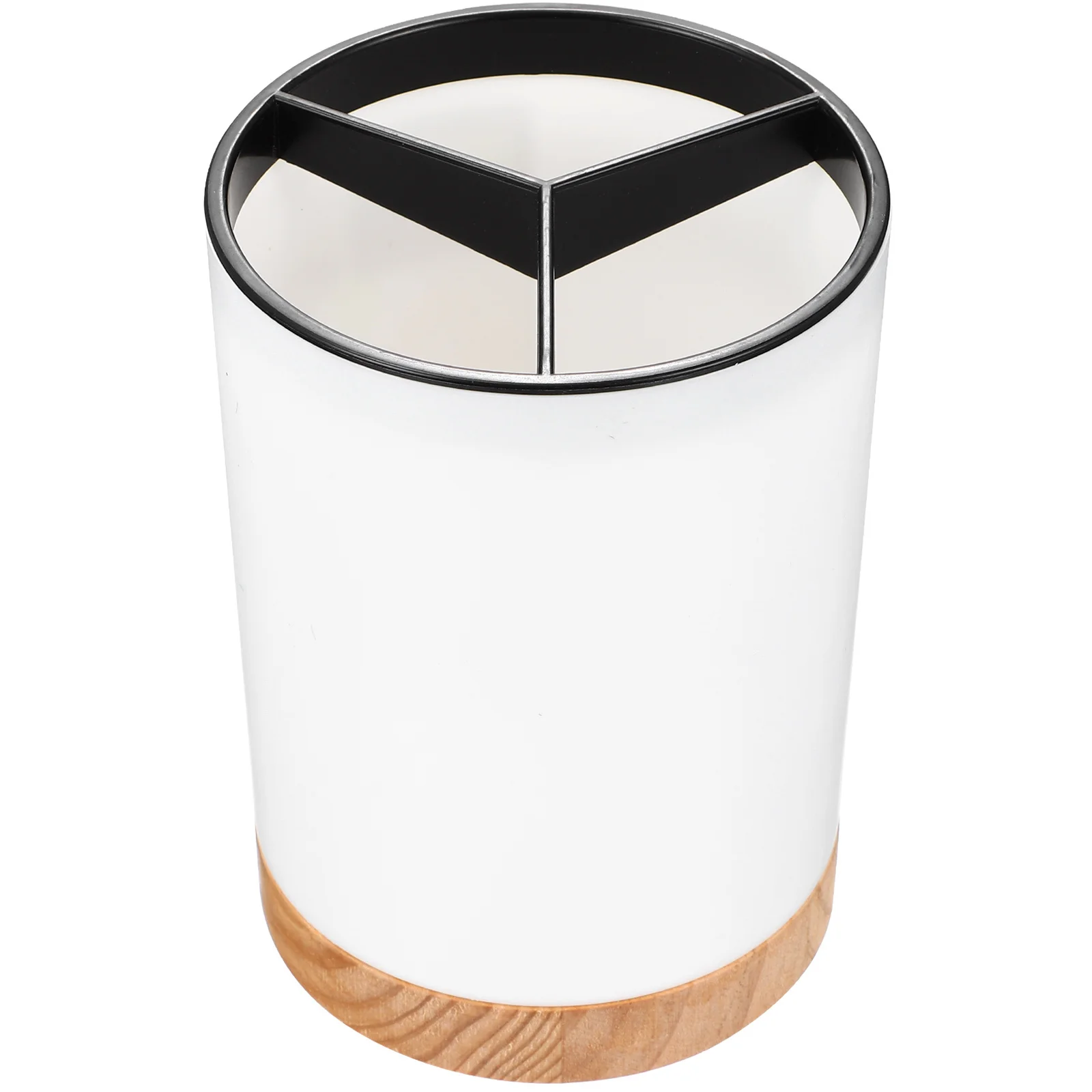 

1pc Cutlery Holder Utensil Storage Rack With Drain Holes Compact Chopstick Holder For Kitchen Counter Design