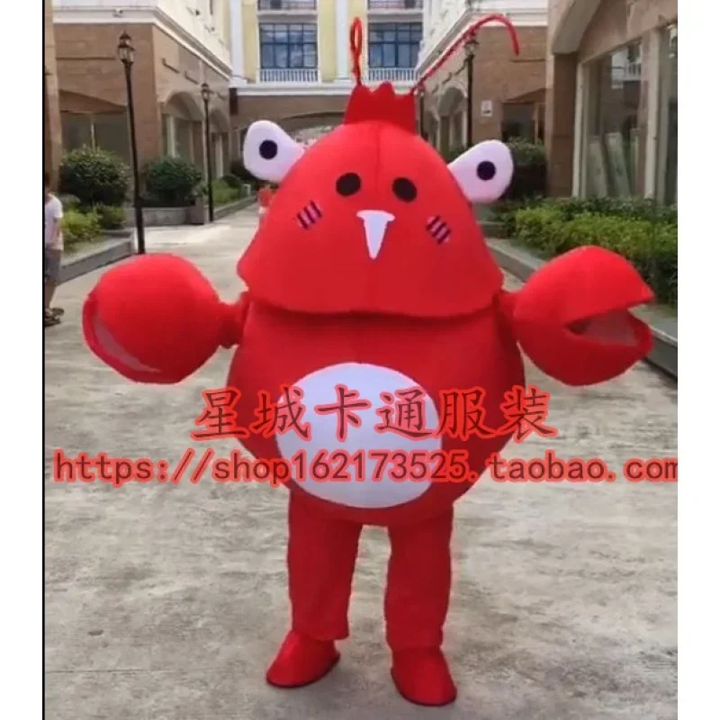 

Red Crab Mascot Costume Ocean Animal Octopus Shark Squid Dolphin Mascotte Full Set Adult Christmas Outfits