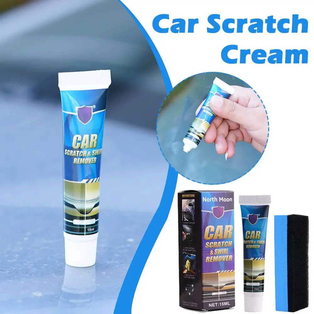  Universal Car Body Paint Repair Cream Scratch Repair Paint Paste Touch Up Coating Polishing Wax Brush Rag Tool Care Access