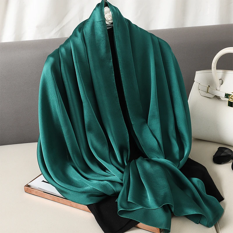 Luxuriöser Seidenschal mit Farbverlauf für Damen, Marken-Schals und -Tücher, Bandana, Kopftuch, Modischer Hijab, Hochzeits-Poncho 2026 – Detail 27