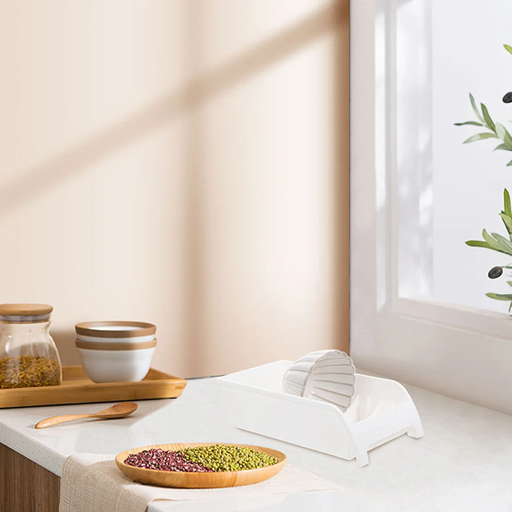 

2pcs White Kitchen Dishes Storage Rack Bowl Plate Drainer Organizer Countertop Utensil Holder PP Material Stable Design