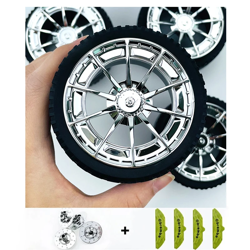 CADA Tyre Plating Metal Wheel Hub Compatible With LEGO MOC 1:8 Car 42083 42115 42056 Building Technology Accessories Blocks Toy