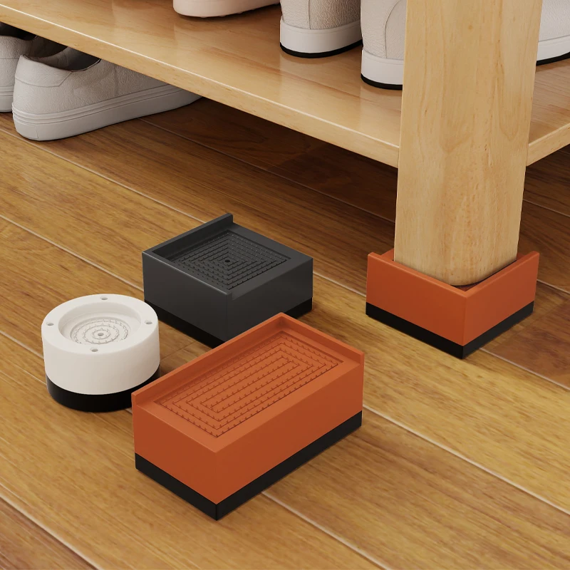 

Stackable Furniture Leg Risers Triple Anti Slip Design 3 Color Options and Wear Resistant for Beds Tables and Refrigerators