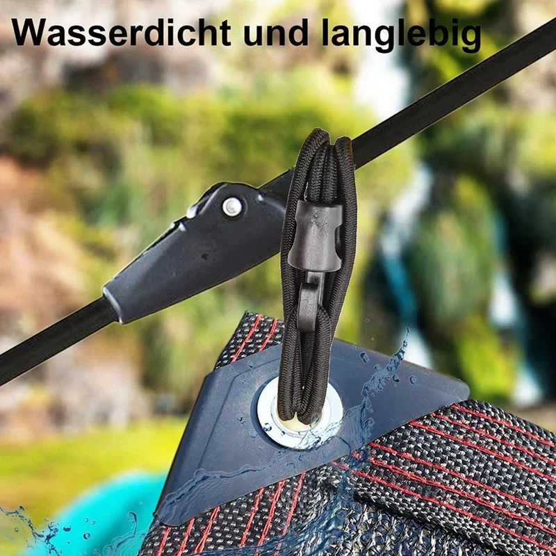 50Pcs Bungee Cord With Hooks,Expander With Hooks Rubber Tensioner With Hooks For Pool Cover Durable Easy To Use