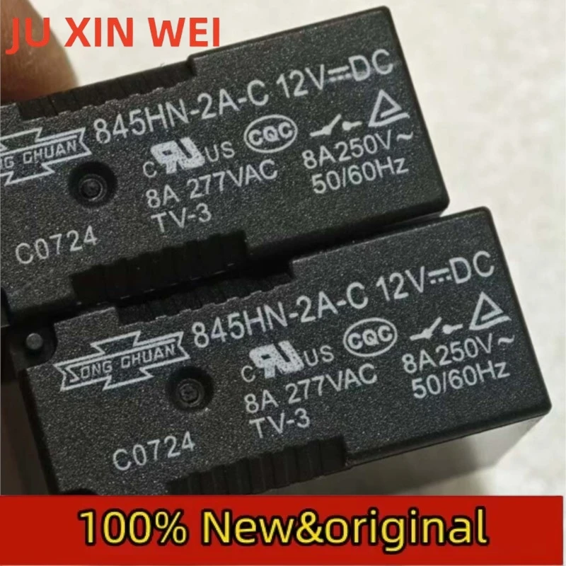 5PCS 845HN-2A-C 12VDC discontinued: replacement model 507-2AH-F-C original Taiwan Songchuan relay