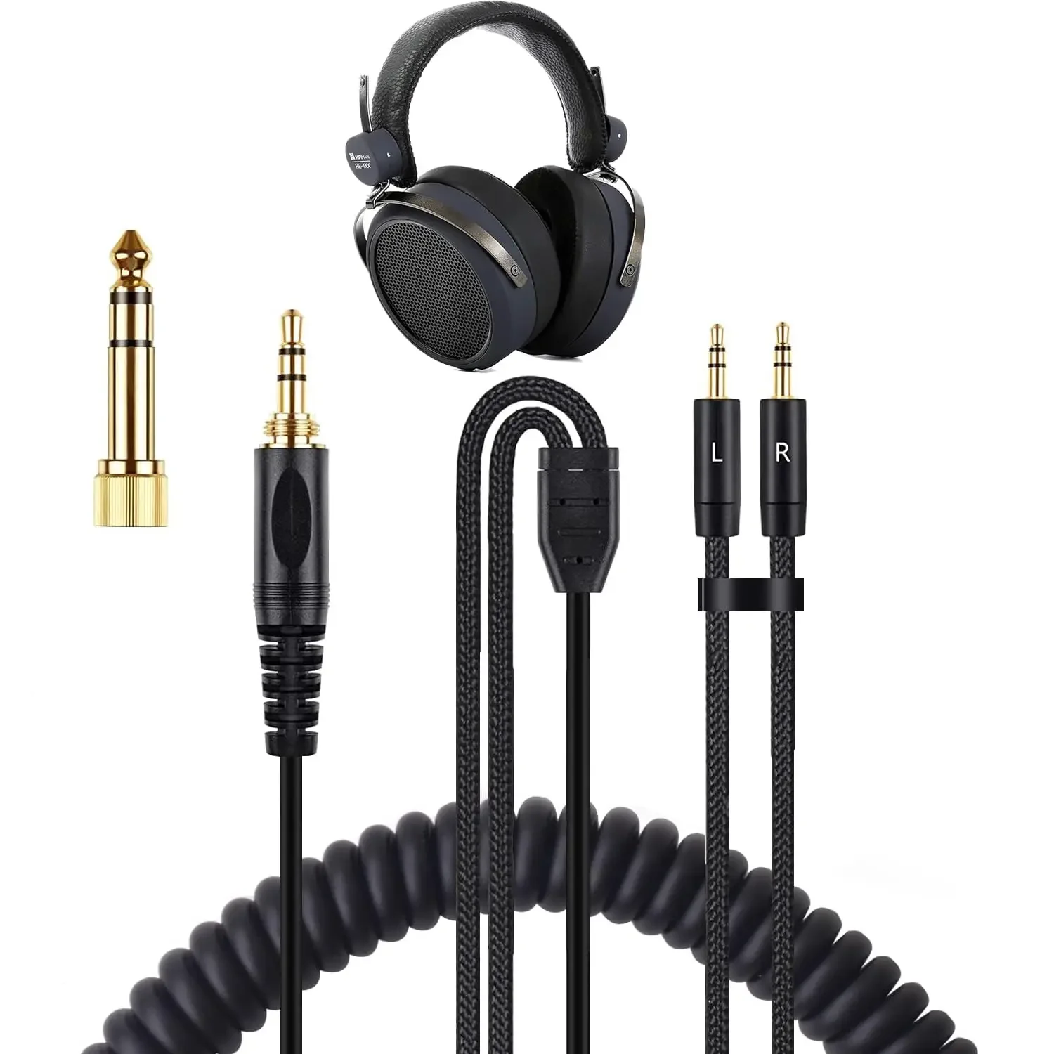 V-MOTA HE400i(2.5mm Plug Version) Cable Compatible with Hifiman HE400S/400i/560/350/1000/1000 V2,5.9Ft to 16Ft(Dual 2.5mm Plugs)