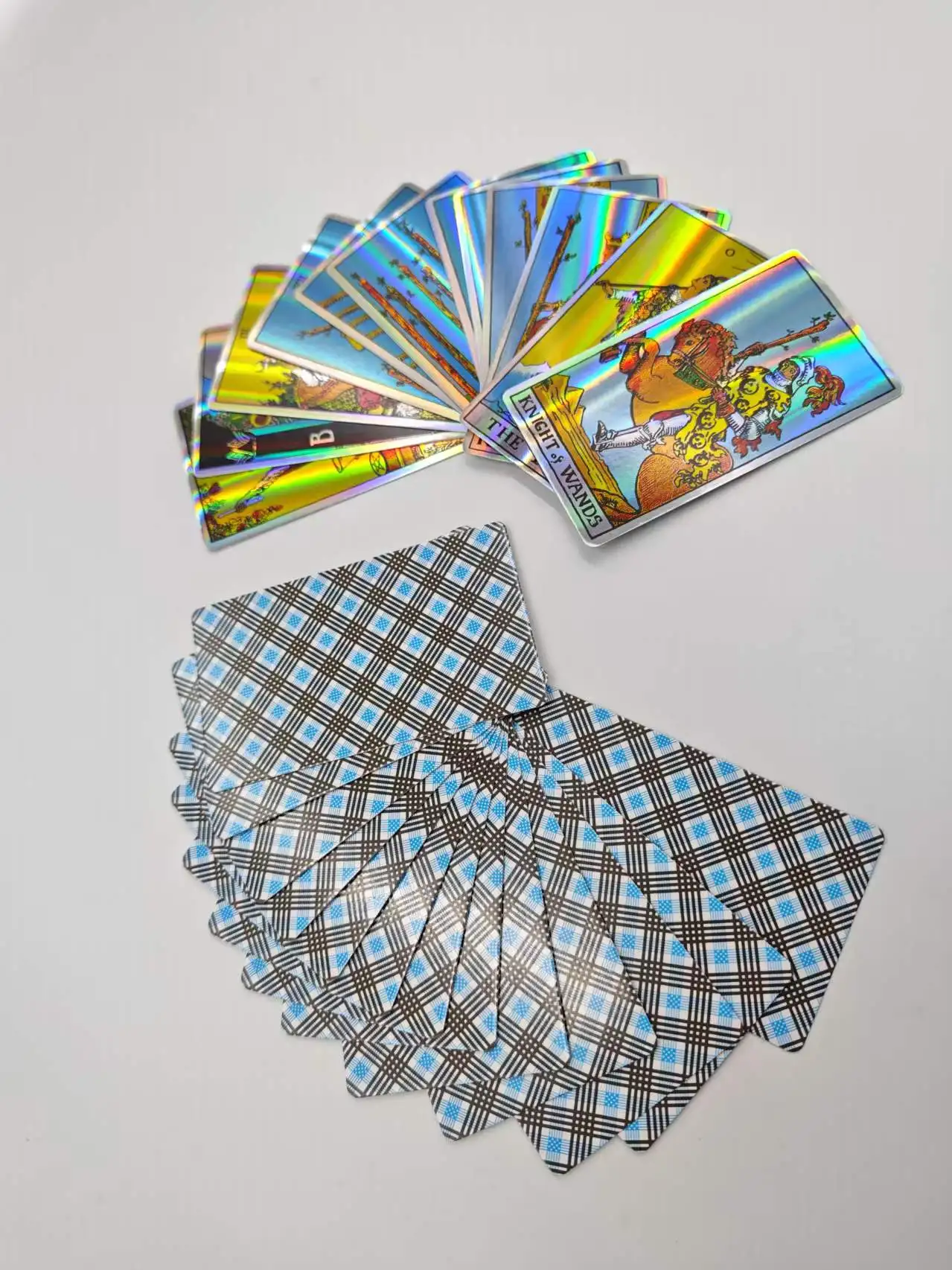 Regenbogen-Tarotkarten-Set, Tarotkarten für Anfänger, Holografisches Tarot-Deck, 78 Stück, Englisch, Für Spirituelles Wachstum – Detail 14