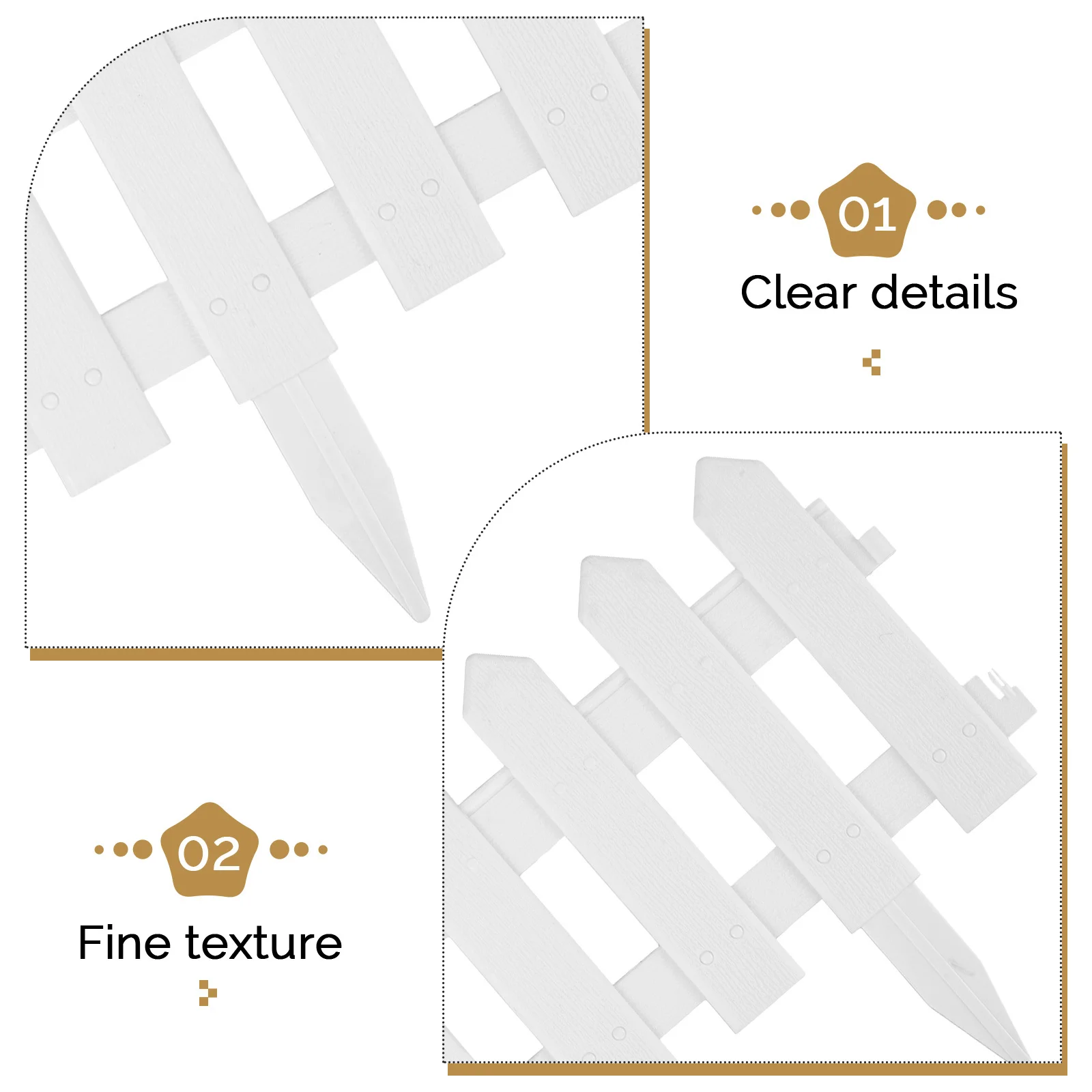 

5pcs Garden Panels Reusable Small Fencing For Yard Outdoor Dog Barrier Temporary Backyard Fence Lawn Edging Border Animal Fence