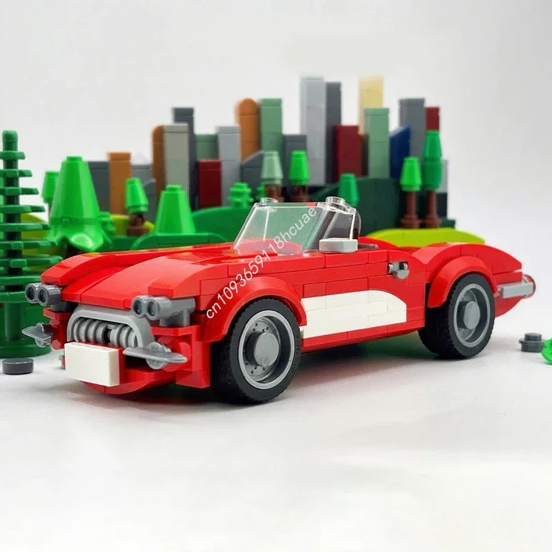 

Набор строительных блоков MOC Bowtie Corvettess C1 City Champion (188 деталей) — Премиальный подарок на Рождество, сделанный своими руками, для любителей коллекционирования