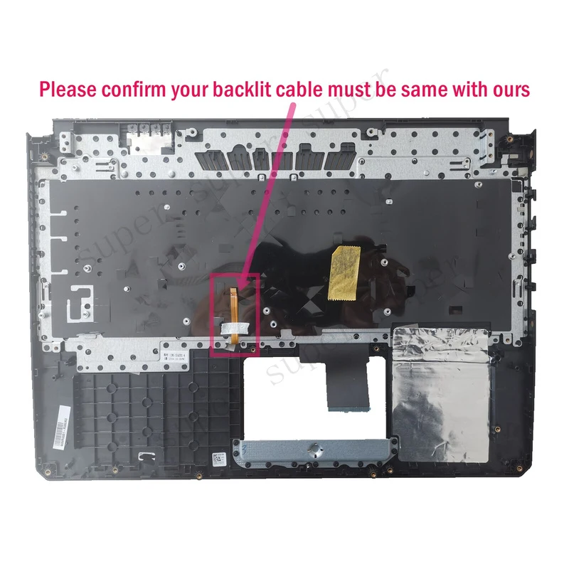 SSS+ UK Palmrest 8PIN RGB Backlit keyboard for ASUS FX505D FX505DY FX505DD FX505DT