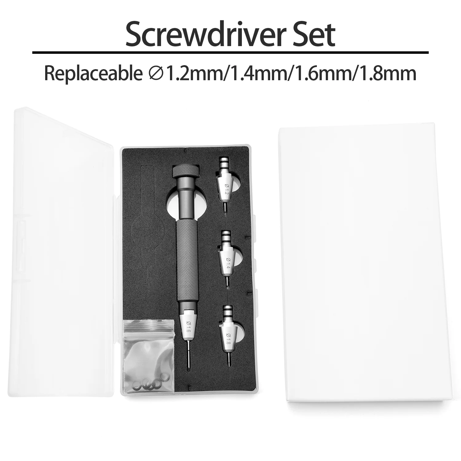 316L Anti Slip T Shape Watch Repair Tool Kit No Scratch Pliers Screwdriver Replaceable Bits Perfect For Rolex Band Adjustment