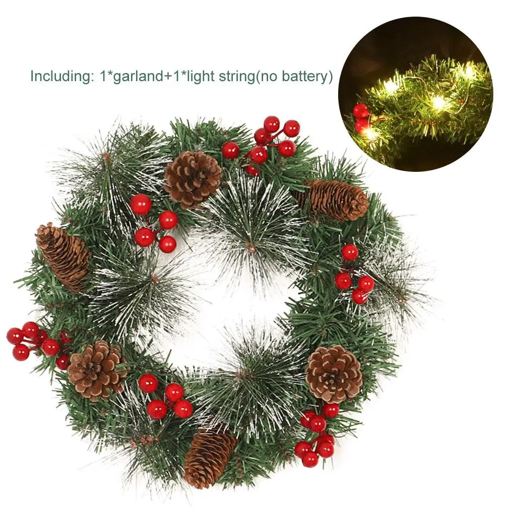 Realistic Appearance Wreath Must-have For Christmas Decoration Necessary For Christmas Decoration