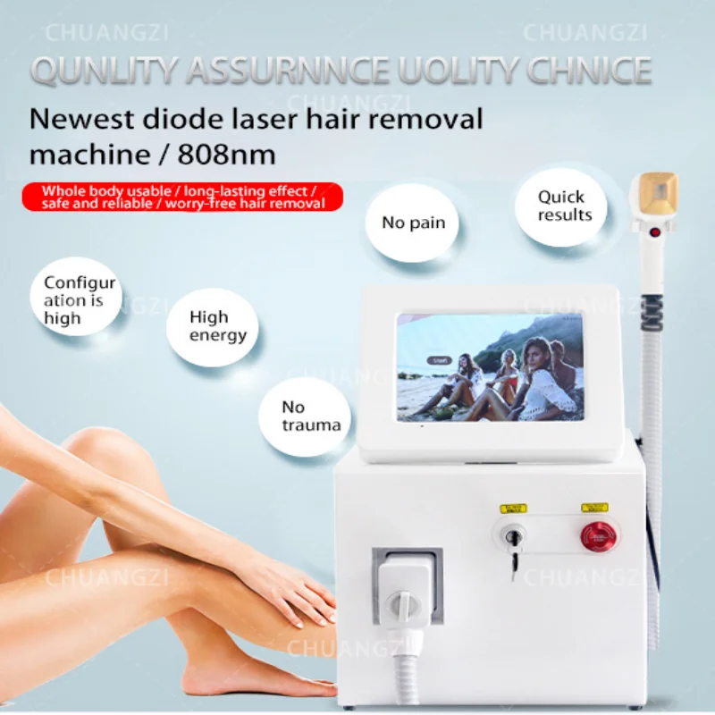 2024 Foldable 808 2000W 3 Wavelength Ice Platinum Hair Removal Stretch Mark 755nm 808nm 1064nm Diode Laser Equipment Salon