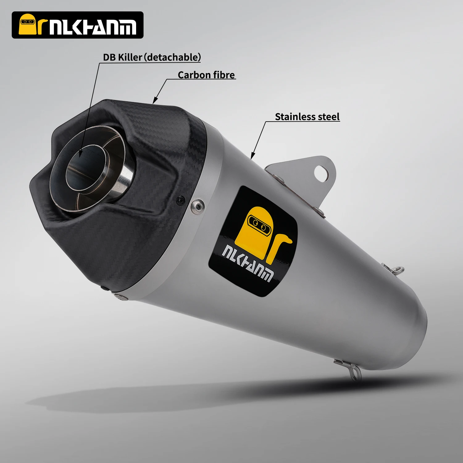 

51MM motorcycle exhaust system modified Arro carbon fiber cover slip on escape muffler for ZX4R ZX6R CBR650 R6 GSX-R650 RC390