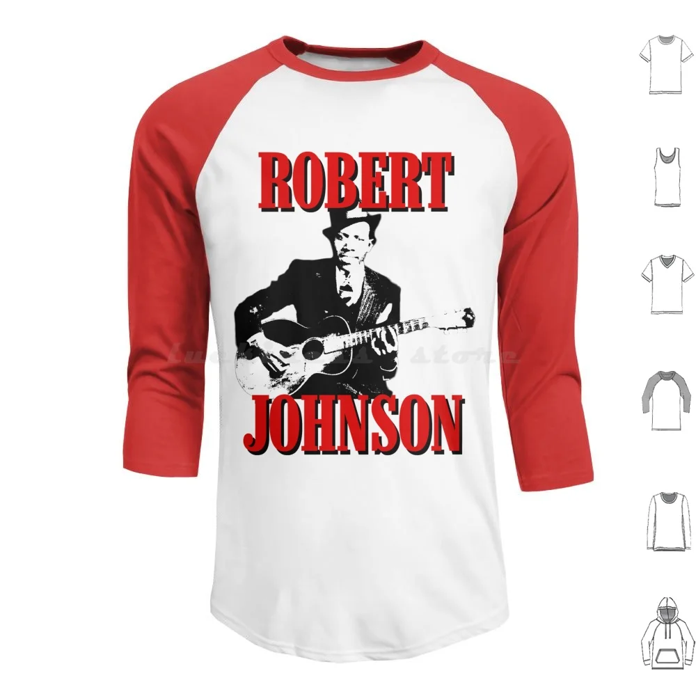 Robert Johnson Hoodie cotton Long Sleeve Robert Johnson King Blues Crossroads Delta Classic Vintage Retro America American