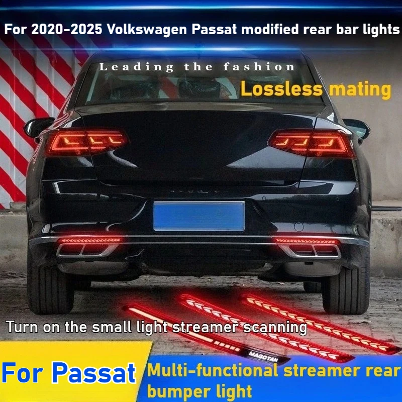 

Для Volkswagen Passat 2020-2025 модификация фонаря заднего бампера светодиодный стоп-сигнал стример задний фонарь