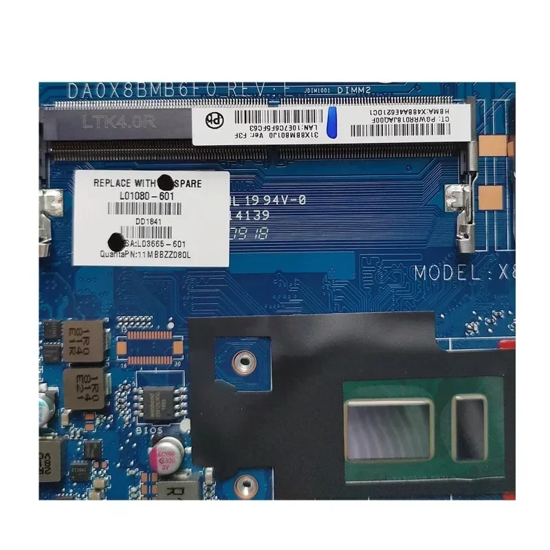 Para HP ProBook 430 G5 440 G5 placa base para ordenador portátil DA0X8BMB6F0 placa base para portátil CPU I3-8130U I5-8250U I7-8550U GPU 930MX