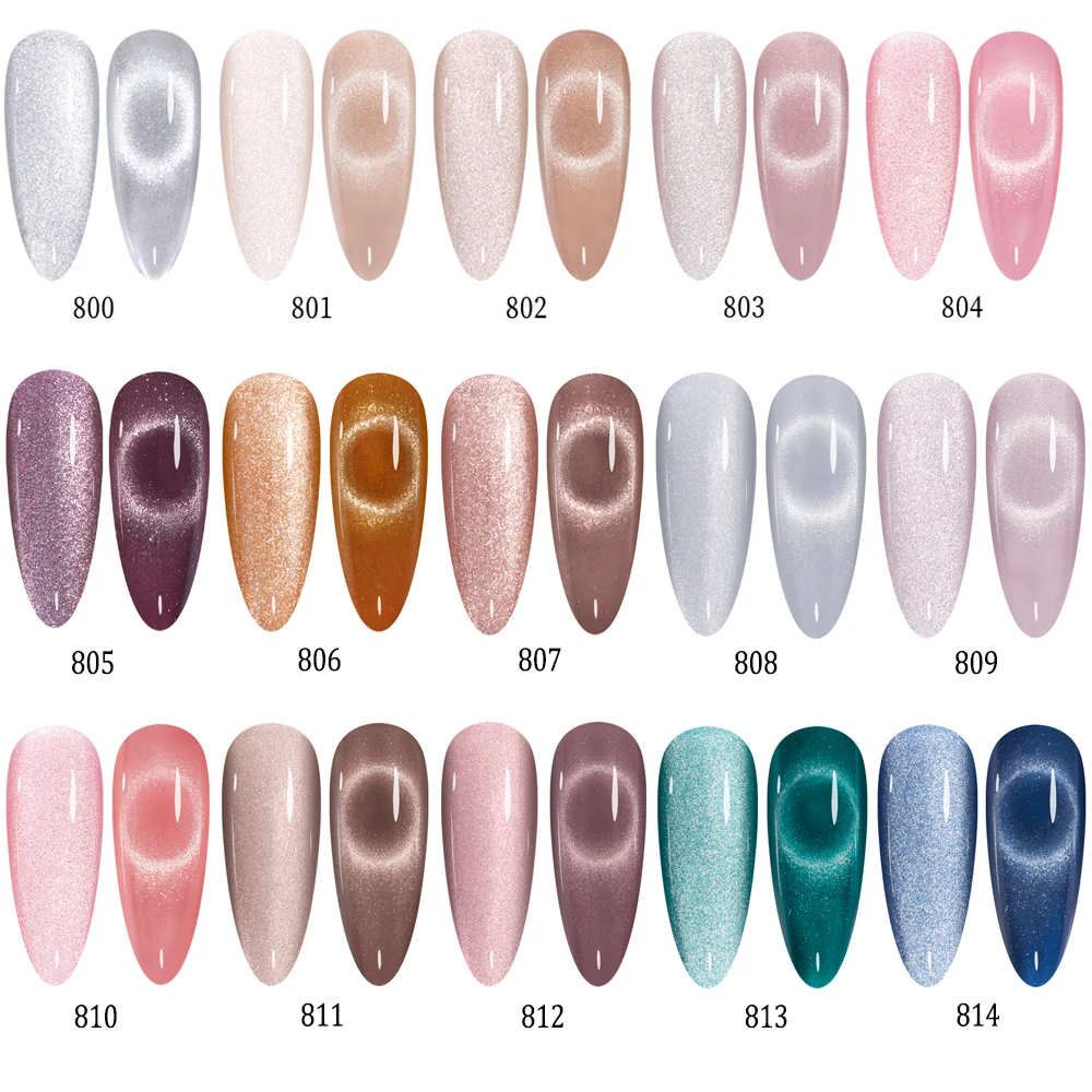 Maychao Cat Eye Gel Nagellack rosa magnetischer Nagellack mit Magnet holo graphisches Cat Eye Gel für Nail Art Maniküre 5ml einweichen