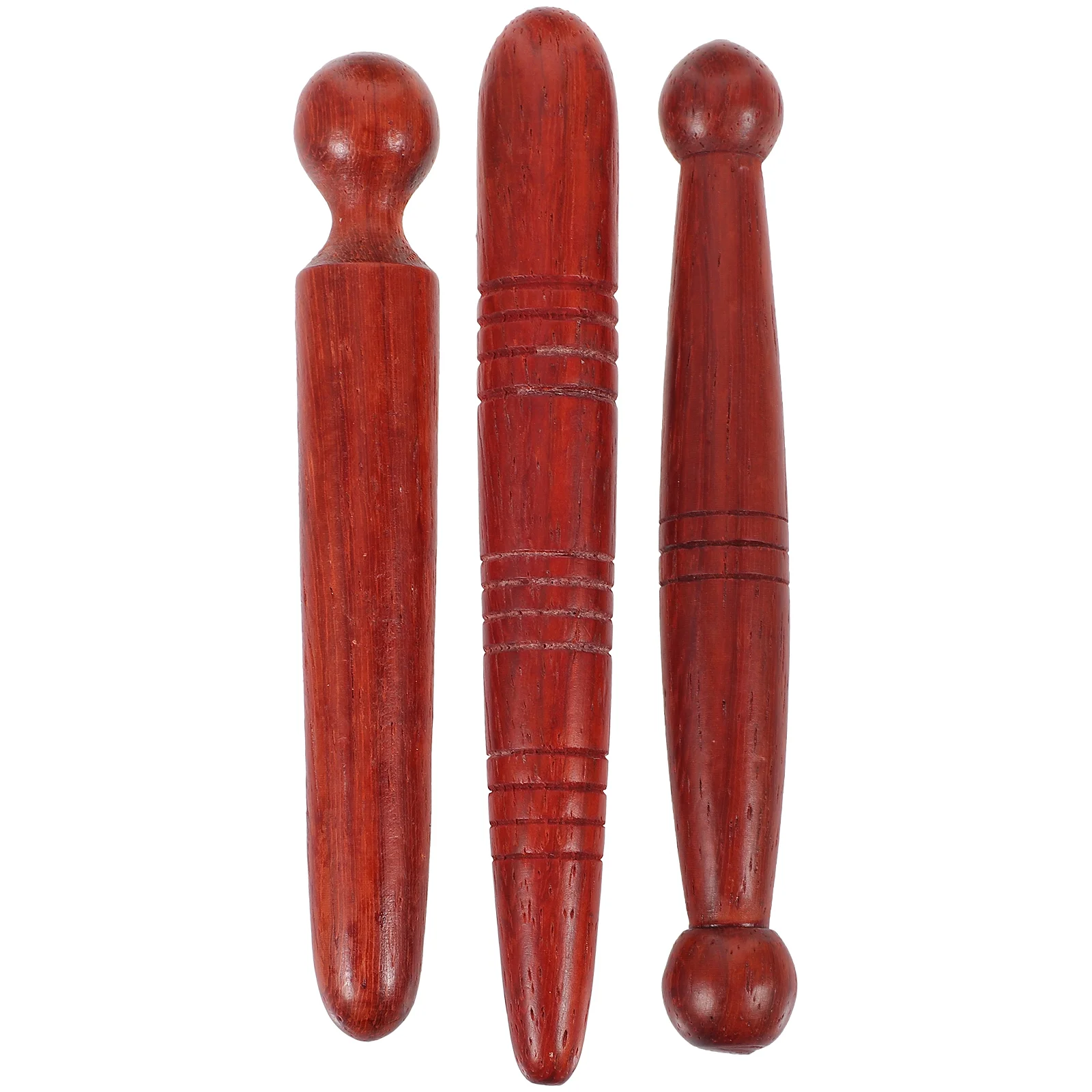 

3 Pcs Foot Massage Tool Wooden Stick Feet Massager Massagers Tools Roller Rosewood Acupressure Pen